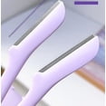 thumbnail image 3 of Rasoir à Sourcils Rasoir Jetable Retire-Poils, Rasoir - Rasoir pour le Visage, avec 2 Rasoirs à Sourcils + 1 Support de Rangement, Violet, 3 of 4