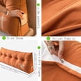 thumbnail image 6 of Dorm Bed Headboard Pillow, Dorm Headboard Long Backrest Positioning, Pockets Wedge Pillow for Bedroom Sofa Daybed, 6 of 6