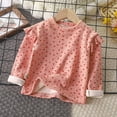 thumbnail image 2 of PEASKJP Little Girls Casual Long Sleeve Raglan Sleeve T Shirts Crewneck Tunic Tops Kids Teen Color Block Tee Blouses Autumn Clothes,Light Pink 6-7 Years, 2 of 4