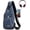 Blue, variant on Mens Leather Crossbody Bag Trendy Sling Bag Man Purse Waterproof Sling Backpack Daypack Cross Body Chest Bag for Men