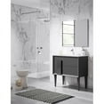 thumbnail image 2 of Lucena Bath Decor Cristal 32" Ceramic Sink Wood Freestanding Vanity in Gray, 2 of 2