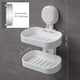 thumbnail image 5 of Jabonera de doble capa con ventosa, soporte de esponja fuerte para ducha, baño, bañera y fregadero de cocina, sin taladros, extraíble Adepaton WMZL-415, 5 of 7