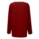 thumbnail image 4 of MHFRRA Camiseta Informal de Manga Larga con Cuello En V para Mujer. Camiseta Básica Cómoda para Uso Diario y Relajación. Ideal para Todas Las Estaciones. Combina Perfectamente con Jeans. Rojo, 4 of 4
