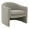 thumbnail image 4 of SAFAVIEH Couture Laylette Modern Boucle Solid Accent Chair, Light Grey, 4 of 7