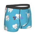 thumbnail image 3 of Disketp Cute Healthy Teeth Men'S Boxer Briefs,Soft And Breathable Cotton Underwear With Comfortflex Waistband, 3 of 8