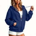 thumbnail image 3 of Chiccall Women's Quilted Texture Half Zip Hoodie Sweatshirt, Drawstring Hood Oversized Long Sleeve Loose Casual Pullover Jacket, 3 of 7