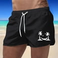 thumbnail image 1 of WILLBEST Short de Plage Imprimé Arbre de Coco en Polyester pour Hommes Sports Mode Loisirs Voyage, 1 of 3