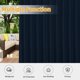 thumbnail image 5 of Cortinas para Patio Exterior con Ojetillos Desmontables en Azul Marino, 5 of 7