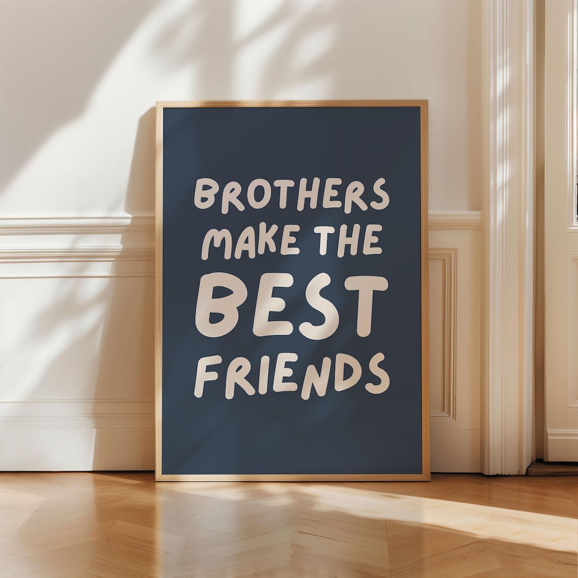 Brothers Make The Best Friends Boys Room Wall Art Boy Nursery Boys Bedroom