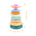 thumbnail image 2 of 1 Set Stacking Toys Rainbow Ring Stacking Game Toys Toddlers Early Educational Toys, 2 of 7