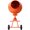 Orange / Steel (Steel Electri 2, variant on 370W Portable Electric Concrete Mixer Cement Mixing Barrow Machine Mixing