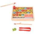 thumbnail image 3 of ANGGREK Wooden Magnetic Fishing Game,Wooden Magnetic Fishing Game Safe Letters Cognition Preschool Gift For Years Old Kid Early Learning,Alphanumeric Cognitive Magnetic Fishing Game, 3 of 8