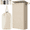 Beige, variant on Norcho Slim Laundry Hamper with Lid, Narrow Collapsible Laundry Basket with Removable Bag and Bamboo Handles, Dark Gray, 65L