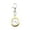 Golden, variant on Pocket Watch Waterproof Quartz Movement Ultra-quiet Large Screen with Lobster Clip Record Time Ultra-Light Battery-operated Unisex Keychain Watch Birthday Gift for Office