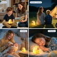 thumbnail image 4 of MYKOMI Capybara Night Light for Kids, LED Squishy Animal Night Lamp Rechargeable, Novelty Nursery Lamp Nightlight for Kids, 2 Levels Dimmable Touch Lamp for Bedroom, Home Decor Gifts Stuff, 4 of 7