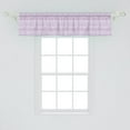thumbnail image 2 of Ambesonne Watercolor Window Valance, Triangles, 54" X 12", Violet Lilac White, 2 of 3