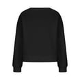 thumbnail image 5 of Womens Fall Fashion Christmas Long Sleeve Shirts for Women Cute Reindeer Graphic Sweatshirt Round Neck Loose Sweatshirts Xmas Holiday Tops, 5 of 6
