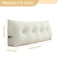 thumbnail image 5 of Desirable Life Comfort Wedge Headboard Pillow - Plush Supportive Backrest for Reading & Relaxing, 5 of 8