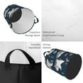 thumbnail image 2 of Fuzoiu Friendly Smiling Sharks Print Circular Hamper,Laundry Basket with Handle,Collapsible Laundry,Dirty Clothes Storage Basket,for Bedroom Bathroom Dorm Living Room-Small, 2 of 6