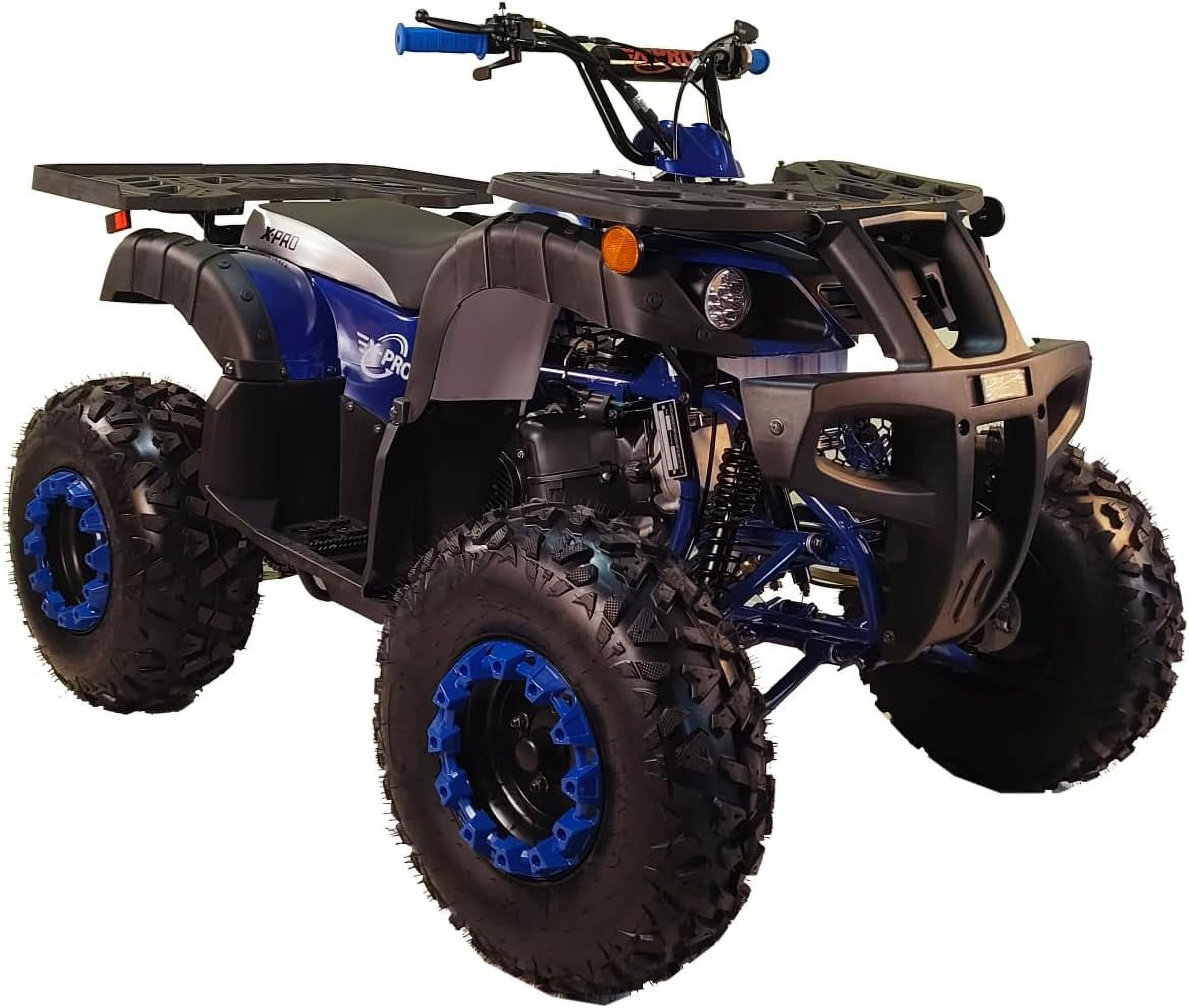 X-Pro 200 ATV Quad Full Size 4 Wheeler Utility Adult ATV, Automatic Transmission Reverse Big Wheel
