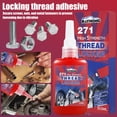 thumbnail image 5 of Summerkimy 2Pcs Thread Locker 50ml High Strength 271 Nuts Bolts Threadlocker Seal Fasteners and Metal Threadlocker Leak-Proof Lock Tight Thread Locker for Automotive Furniture, 5 of 10