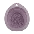 thumbnail image 4 of Unique Bargains Teardrop Shape Makeup Brush Cleaning Mat 1 Pc Dark Purple, 4 of 6