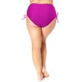 thumbnail image 3 of No Boundaries Juniors Plus Lace Up High Waist Swim Bottoms, 3 of 4