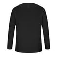 thumbnail image 5 of Odeerbi Thanksgiving Shirts For Women Fashion Round Neck Long Sleeve Pumpkin Print 2025 Casual T-shirt Blouse Black, 5 of 6