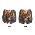 thumbnail image 5 of Lsque Colorful Owl Tattoo Art Printed Women's Running Shorts with Liner Pockets,Elastic Quick Dry Workout Athletic Gym Yoga Shorts,Womens High Waist Shorts-Large, 5 of 9