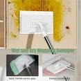 thumbnail image 3 of Mopa Desechable para Polvo, 39" Fregona Antipolvo Desechable Con 4 Paños Reutilizables,Mini Foldable Floor Mop,Disposable Dust Mini Handheld Flat Mop for Multi Surface Floor Cleaning (1pcs), 3 of 7