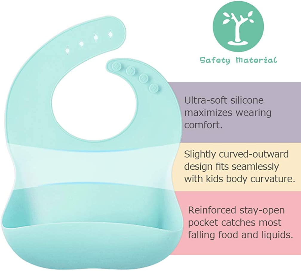Rubber bibs cheap with pocket