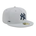 thumbnail image 3 of Men's New Era Gray New York Yankees 2025 MLB Clubhouse 59FIFTY Fitted Hat, 3 of 7