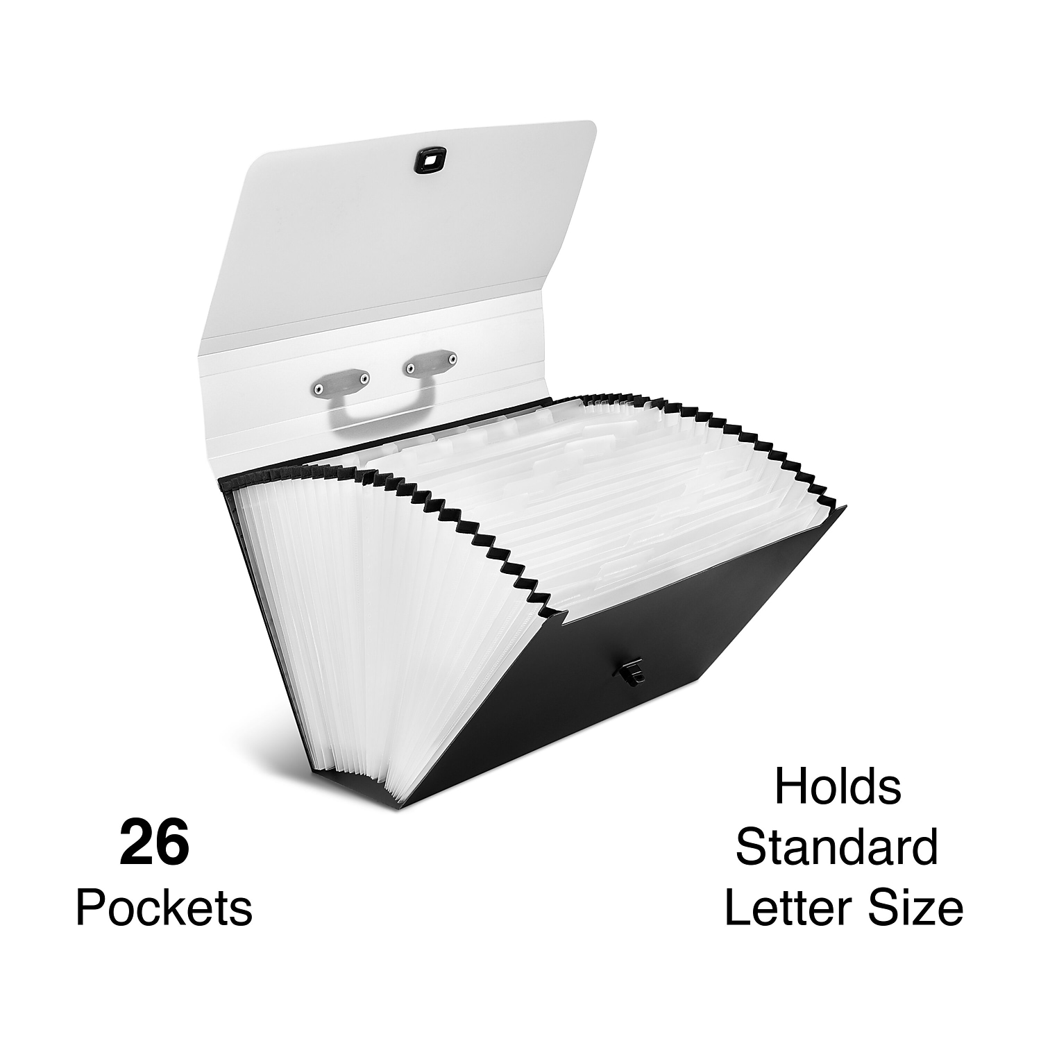Staples Plastic Accordion File 26-Pocket Legal Size Black (TR45531)