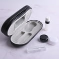 thumbnail image 3 of Joernso Glasses Storage Case with Built-in Mirror Portable Double-Sided 2-in-1 Contact Lens Case Eyeglasses Case Travel Kit, 3 of 7