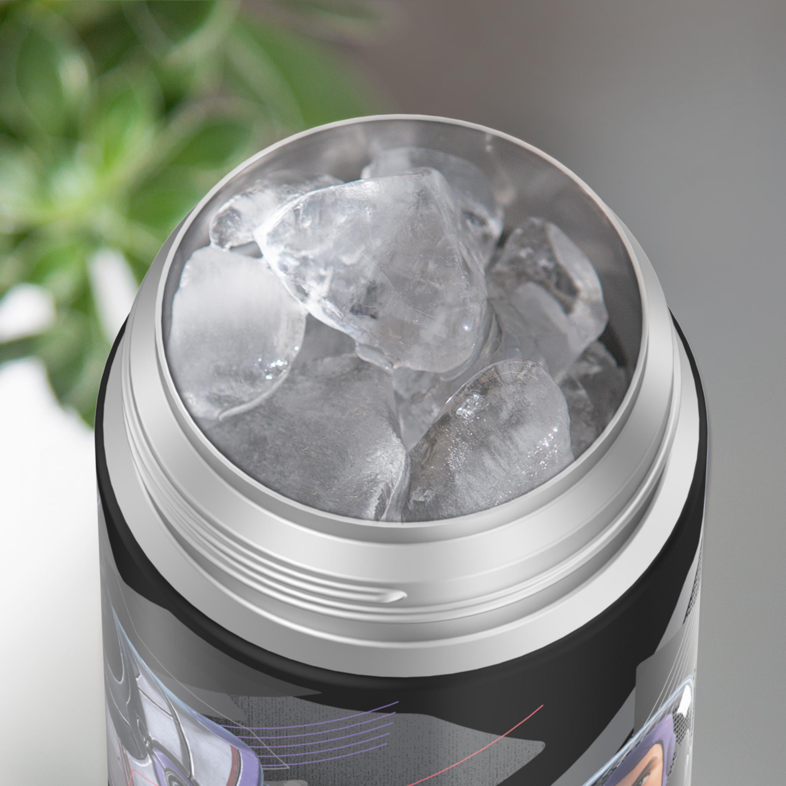 Thermos Stainless Steel Funtainer Water Bottle with Straw, Light Year, 12 Fluid Ounces