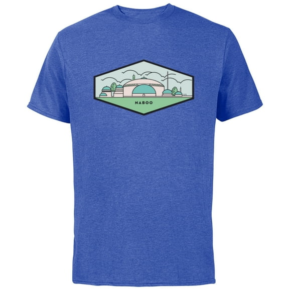 Star Wars Naboo City - Short Sleeve Cotton T-Shirt for Adults - Customized-Royal Heather
