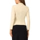 thumbnail image 3 of BLAZER DE TRABAJO CHIC PARA MUJERES INSPIRADOR CON SOLAPA Y MANGAS LARGAS, TRAJE BEIGE TALLA 2XL, 3 of 6