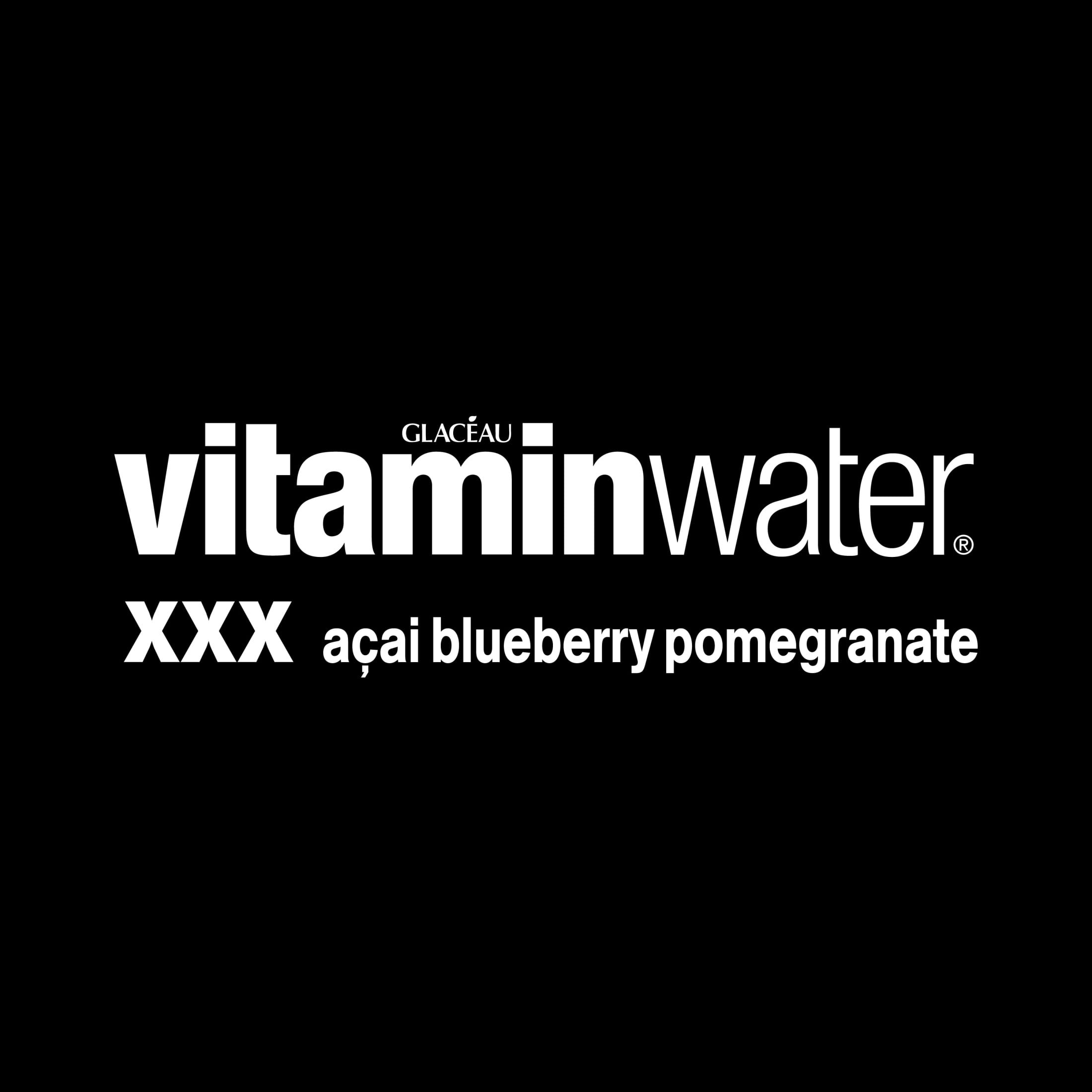 vitaminwater XXX Acai-Blueberry-Pomegranate Flavored Water Beverage Bottles, 16.9 fl oz, 6 Pack