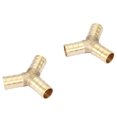 thumbnail image 2 of Conector de Manguera en Y Conector de Púas en Y de Latón Conector de Púas de 3 Vías en Y de Latón Conector de Manguera en T para Montaje de Unión Aire Agua Gas Accesorios Anggrek Otros, 2 of 8