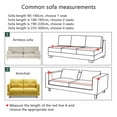 thumbnail image 4 of Walmart-Plaid Solid Color Sofa Cover Super Stretch Sofa Cover Furniture Protection Cover-Fruit green-3 Cushion 195-230cm, 4 of 8