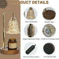 thumbnail image 6 of HIDAWN Candle Warmer Lamp with Timer Dimmable,Adjustable Height,Wax Melt Warmer for Jar Candles with 2 Bulbs,Birthday Gifts for Women Mom, House Warming Gifts New Home Decor（Candles Not Included）, 6 of 10