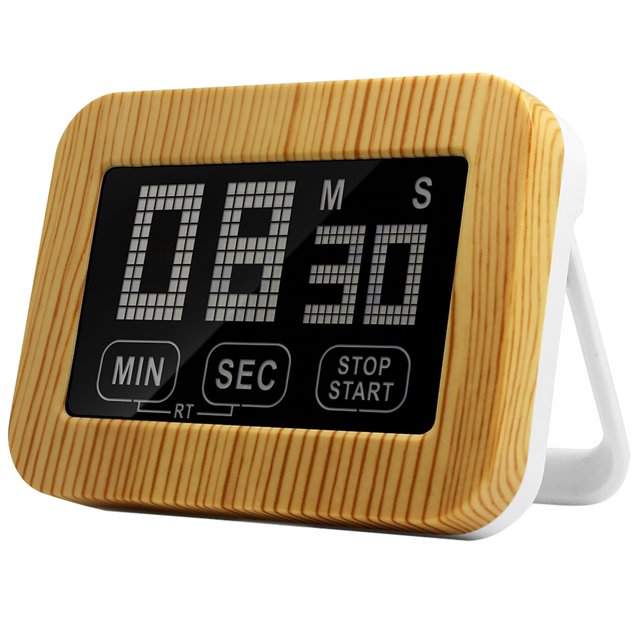 Pantalla táctil Cocina luminosa Temporizador digital Pantalla LCD Recordatorio de tiempo Dormitorio Estudiante Reloj despertador Vogacara HA001272-00B