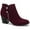 Berry MC, variant on Womens Masrinaa Suede Block Heel Booties