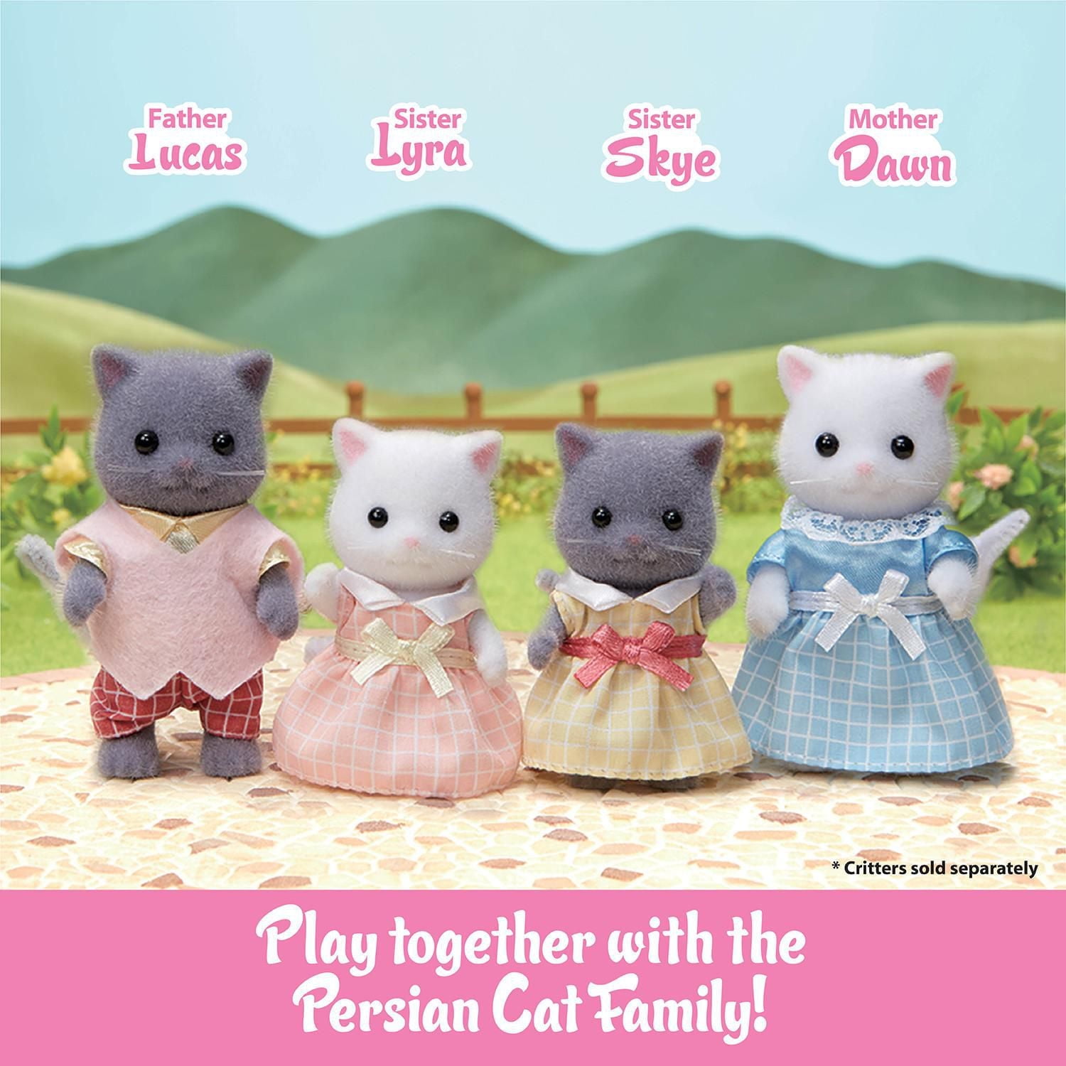 Calico Critters Persian Cat Triplets, Set of Collectible Doll - Main Image