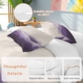 thumbnail image 3 of Purple Beige Ombre Bedding 3 Piece Duvet Cover Set Full Size, Minimalist Ocean Waves Linen Soft Microfiber Comforter Cover with Zipper Closure & Pillowcases, Wrinkle & FadeResistant Quilt Cover, 3 of 9