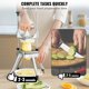thumbnail image 5 of Picadora de verduras y frutas VEVOR Commercial con 4 cuchillas de acero inoxidable, 5 of 9