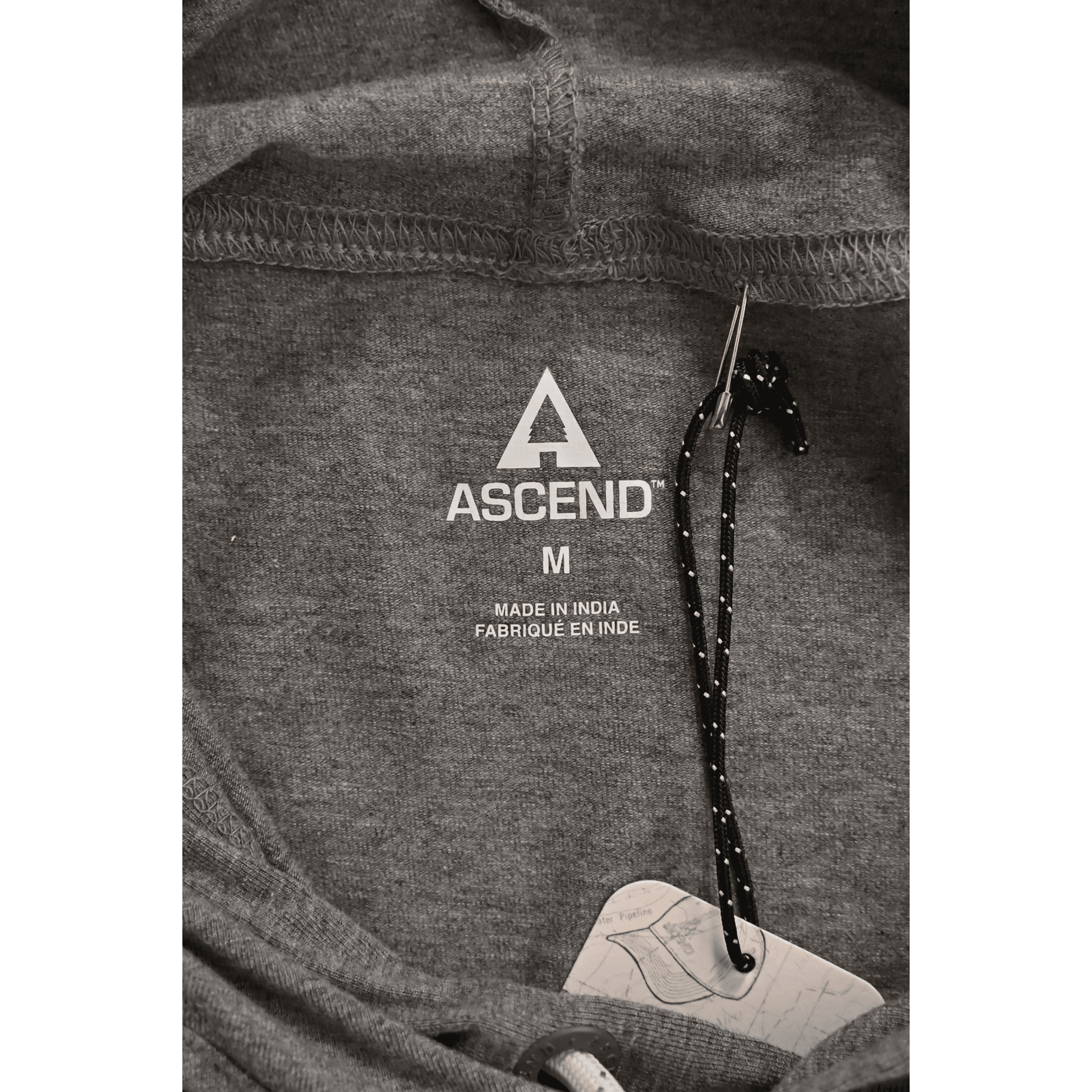 Ascend Men s Hoodie Heather Grey Long Sleeve Lightweight Pullover S01 Walmart