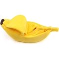 thumbnail image 5 of Cama de invierno para gatos, tipo banana, para perros, cálida, tipo bote, nido para dormir para mascotas, cojín de algodón, almohadilla de forro polar coral para perros y gatos (M), 5 of 5