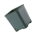 thumbnail image 2 of MesaSe Flowerpot Nursery Pot Plant Pots Planter Plastic Space Saving Square Shatterproof Stackable Garden Office Window Accessory Transparent, 2 of 10