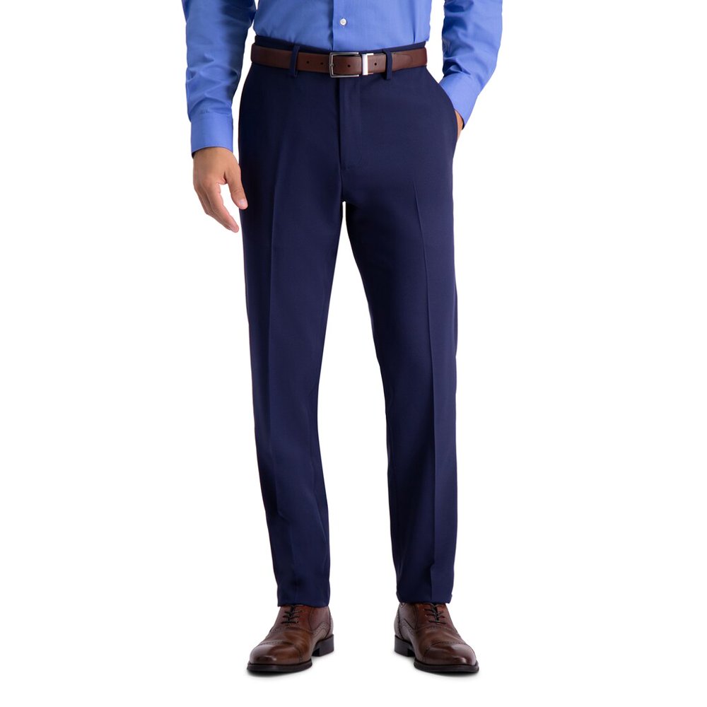 Haggar Men's Haggar Active Series Heather SlimFit Suit Pants Navy